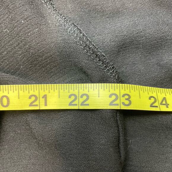 Loralette Tunic Top Blouse Womens 1X Gray V Neck Lace Back Flutter Sleeve Flowy - Picture 6 of 7